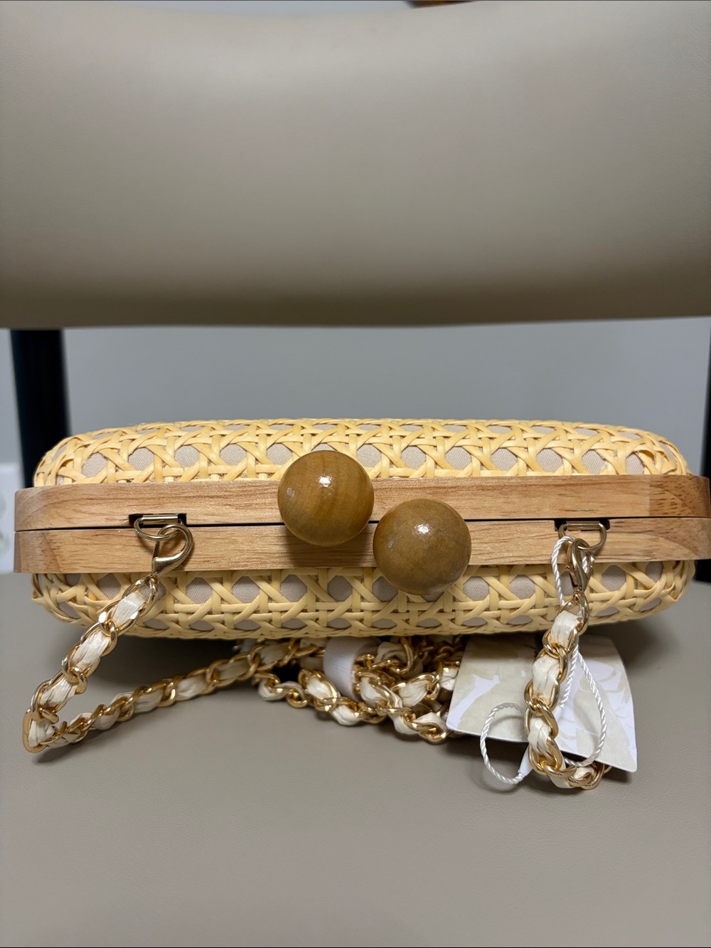 NWT Tommy Bahama Natural Cane Woven Crossbody Clutch AZ7999A - Picture 3 of 9